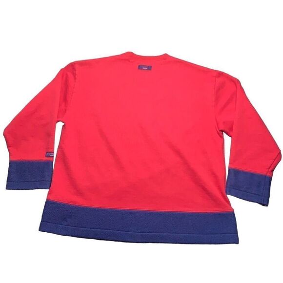 Vintage Tommy Hilfiger Tommy Jeans Mens L Crewneck Large T Sweatshirt 1999 Red - Picture 7 of 11